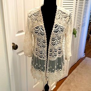 Lauren Michelle lace cardigan small